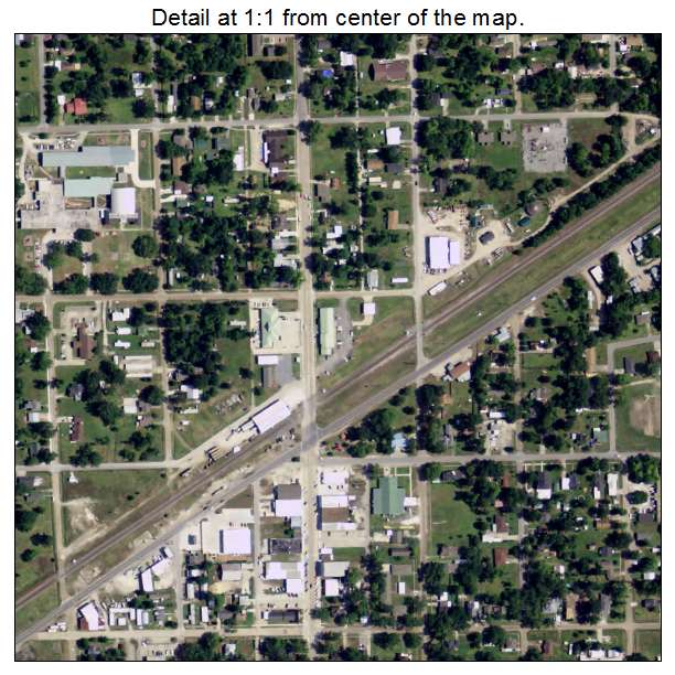 Vinton, Louisiana aerial imagery detail