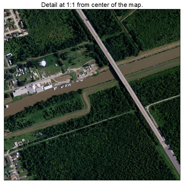 Violet, Louisiana aerial imagery detail