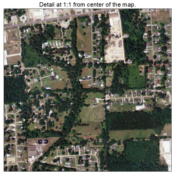 Walker, Louisiana aerial imagery detail