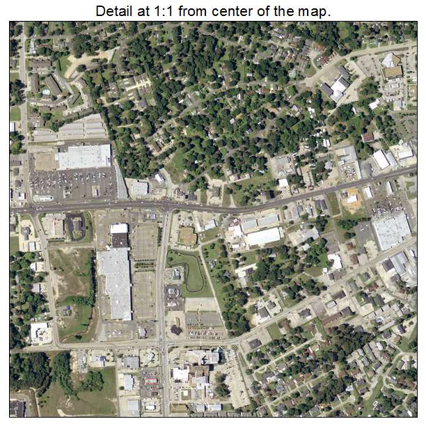 West Monroe, Louisiana aerial imagery detail