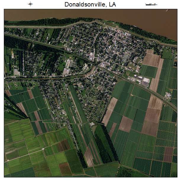 Donaldsonville, LA air photo map