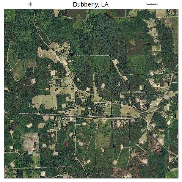 Dubberly, LA air photo map