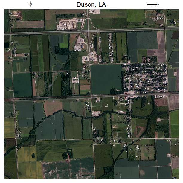 Duson, LA air photo map