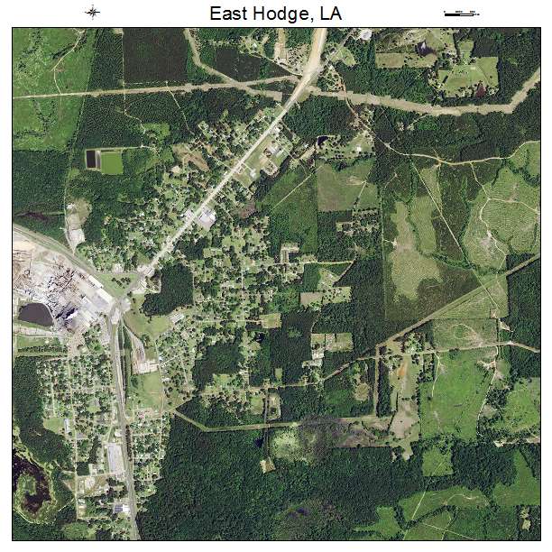 East Hodge, LA air photo map