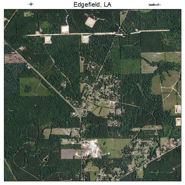 Edgefield, LA air photo map