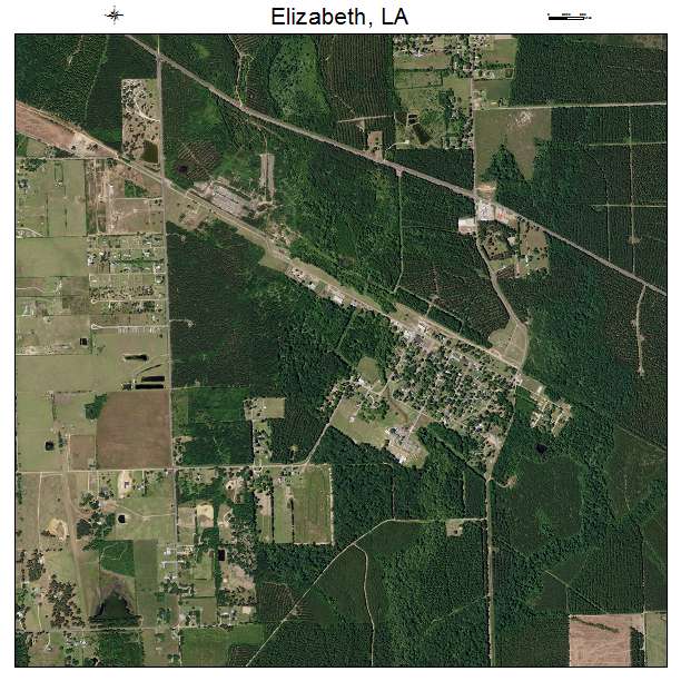 Elizabeth, LA air photo map