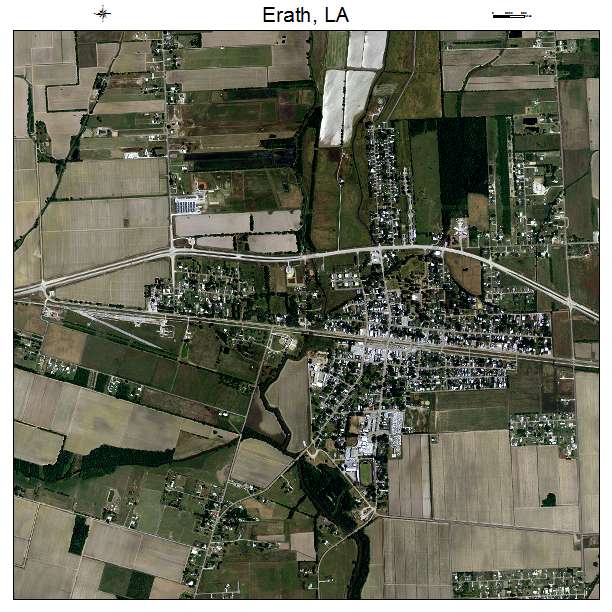 Erath, LA air photo map