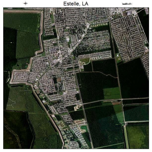 Estelle, LA air photo map