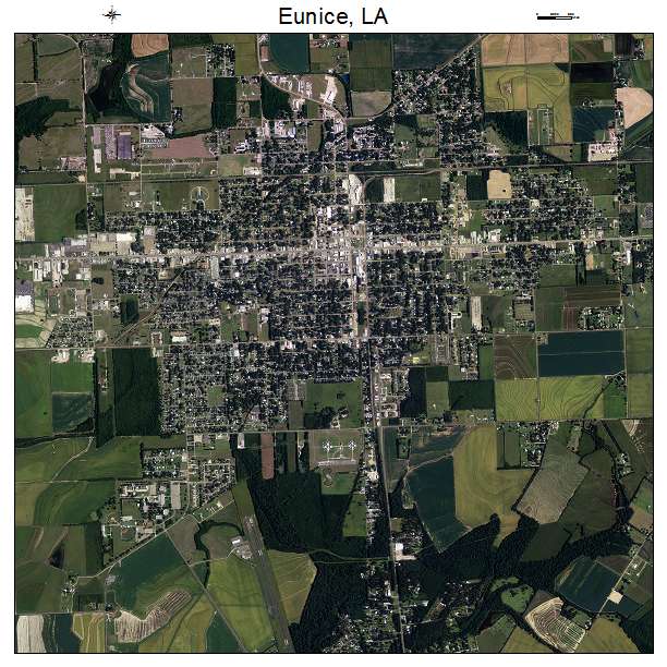 Eunice, LA air photo map