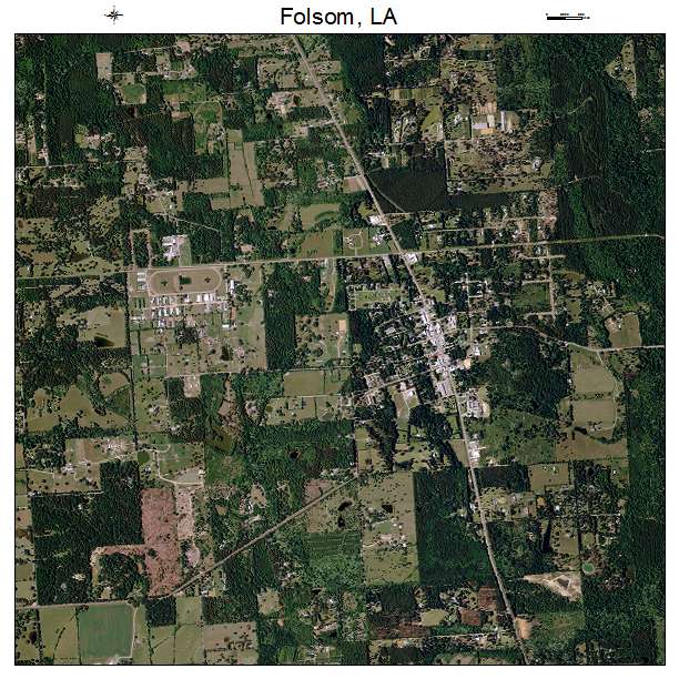 Folsom, LA air photo map