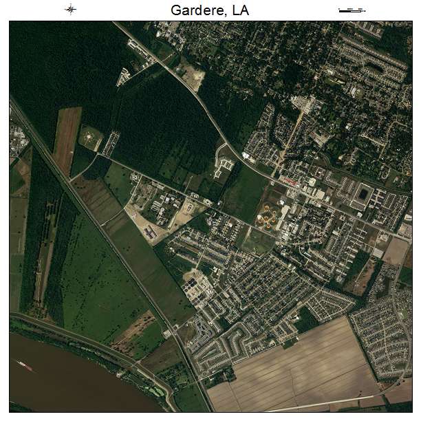 Gardere, LA air photo map