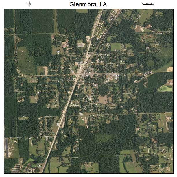 Glenmora, LA air photo map