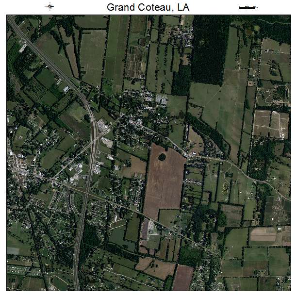 Grand Coteau, LA air photo map