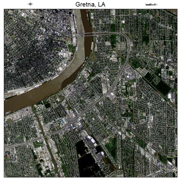 Gretna, LA air photo map