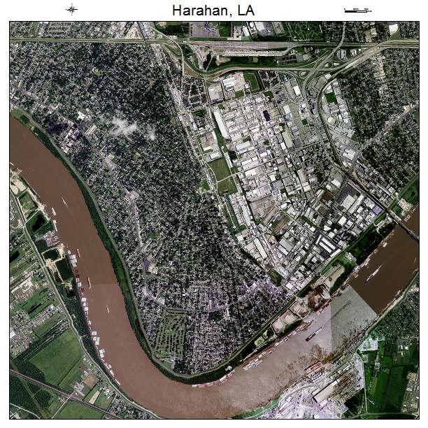 Harahan, LA air photo map