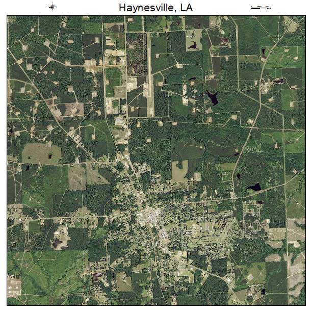 Haynesville, LA air photo map