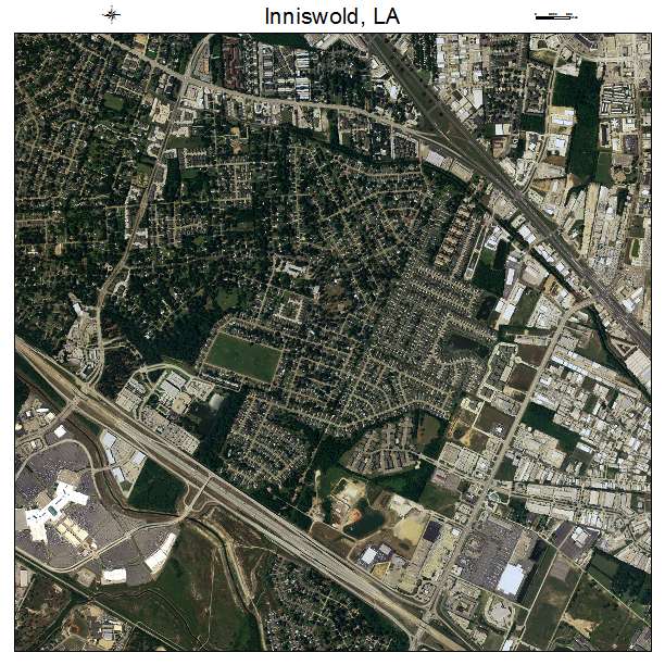 Inniswold, LA air photo map