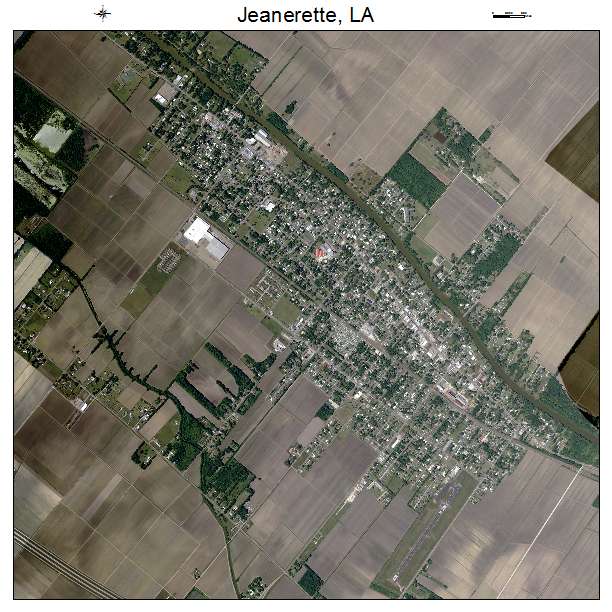 Jeanerette, LA air photo map