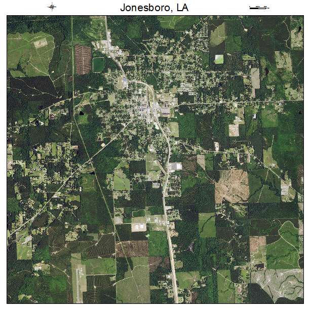 Jonesboro, LA air photo map