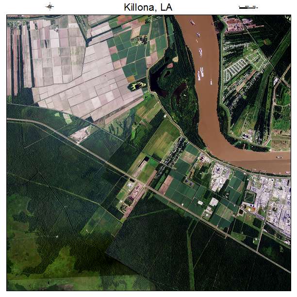 Killona, LA air photo map