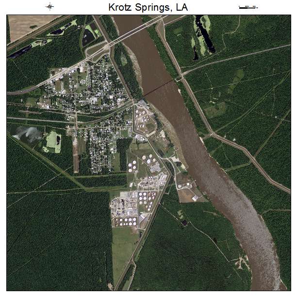 Krotz Springs, LA air photo map