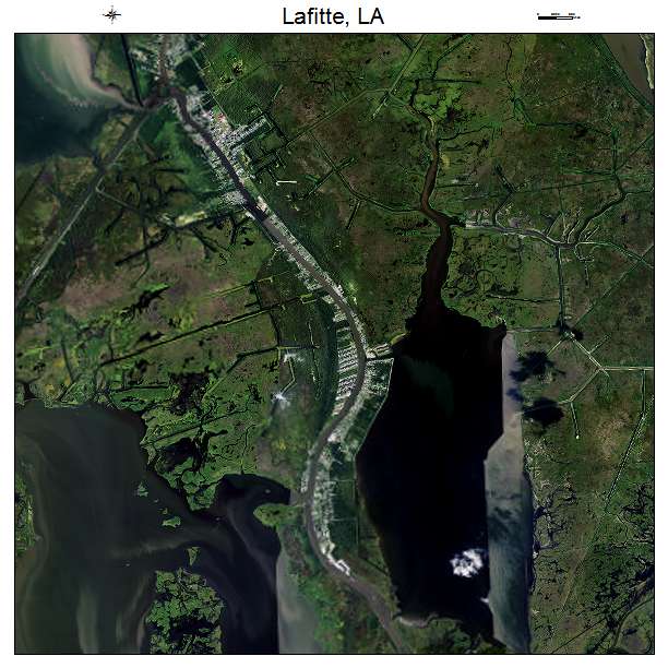 Lafitte, LA air photo map