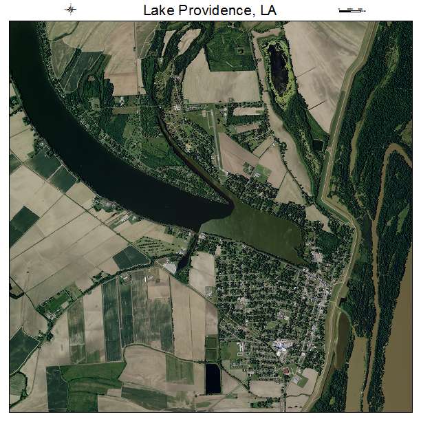 Lake Providence, LA air photo map