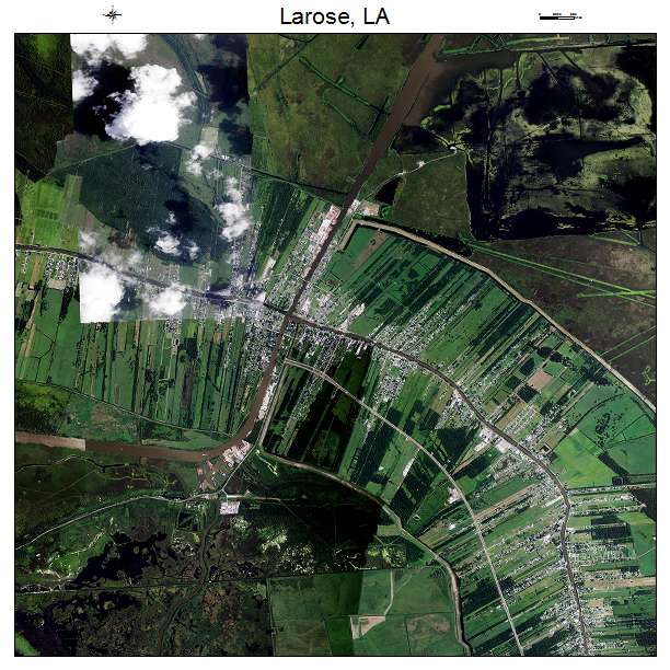 Larose, LA air photo map