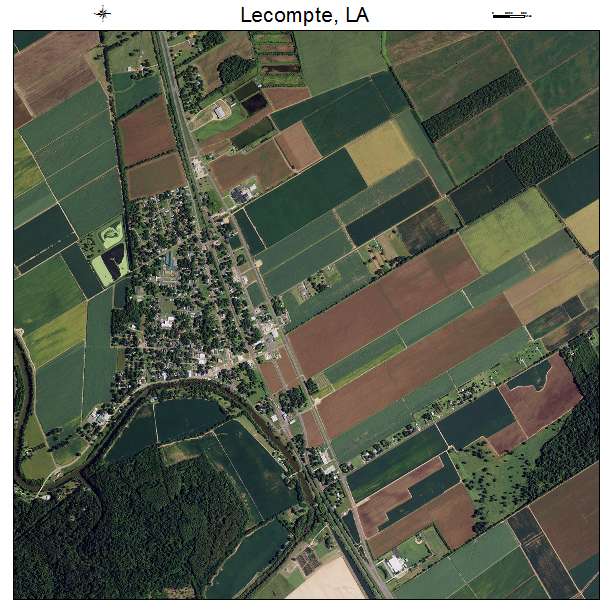 Lecompte, LA air photo map