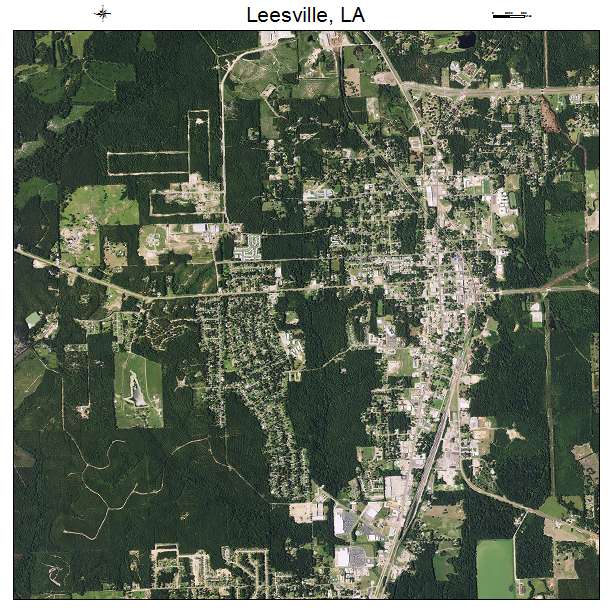 Leesville, LA air photo map