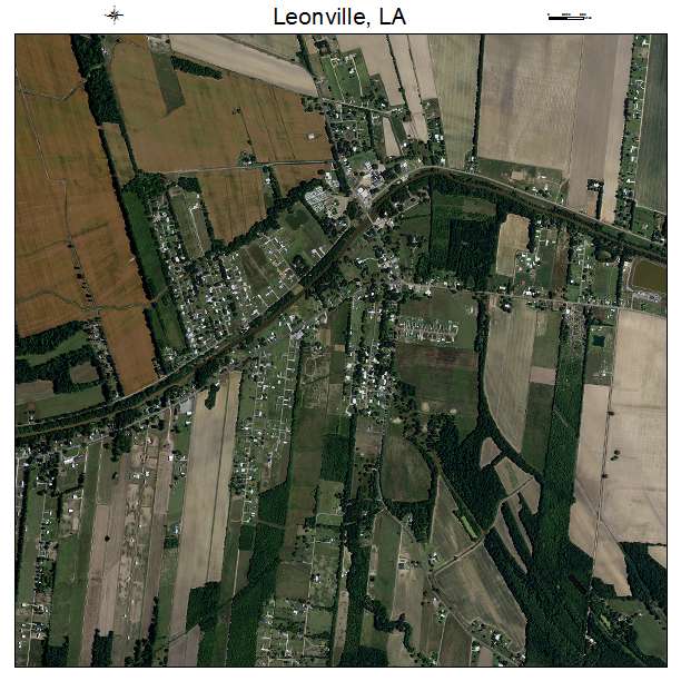 Leonville, LA air photo map