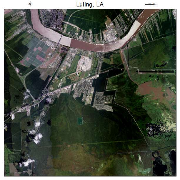 Luling, LA air photo map