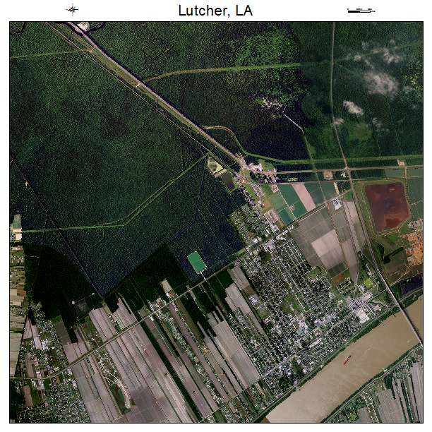Lutcher, LA air photo map
