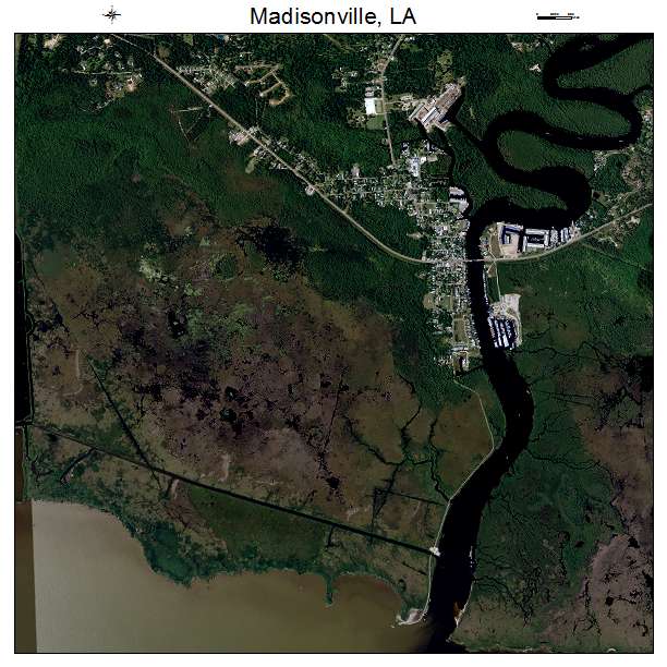 Madisonville, LA air photo map