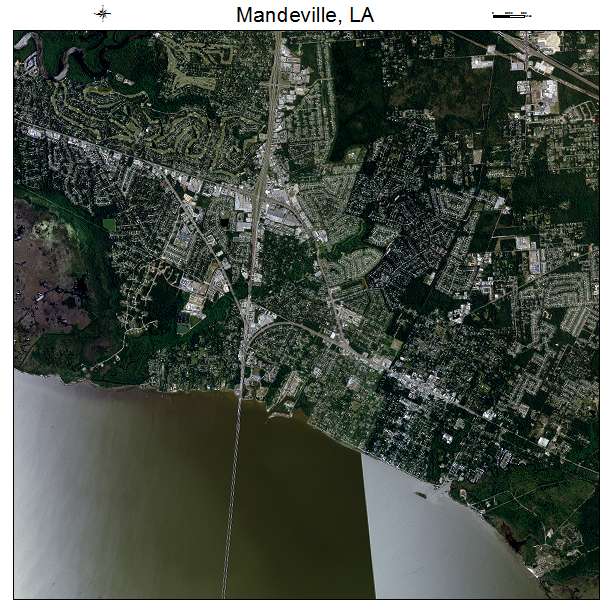 Mandeville, LA air photo map