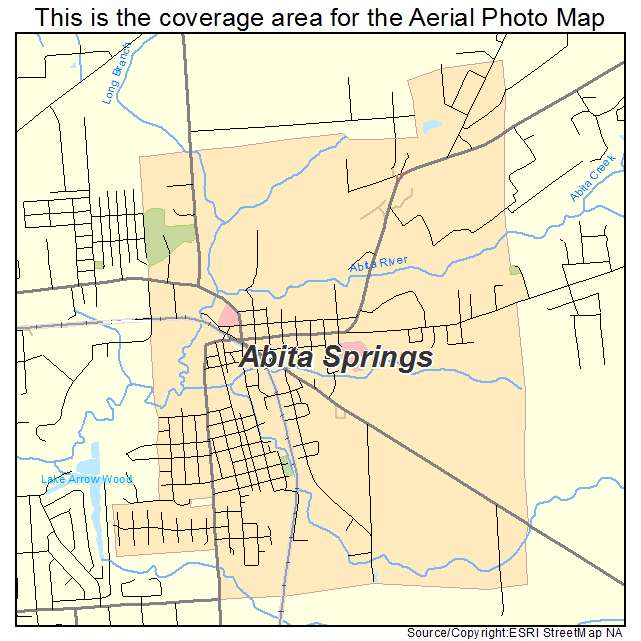 Abita Springs, LA location map 