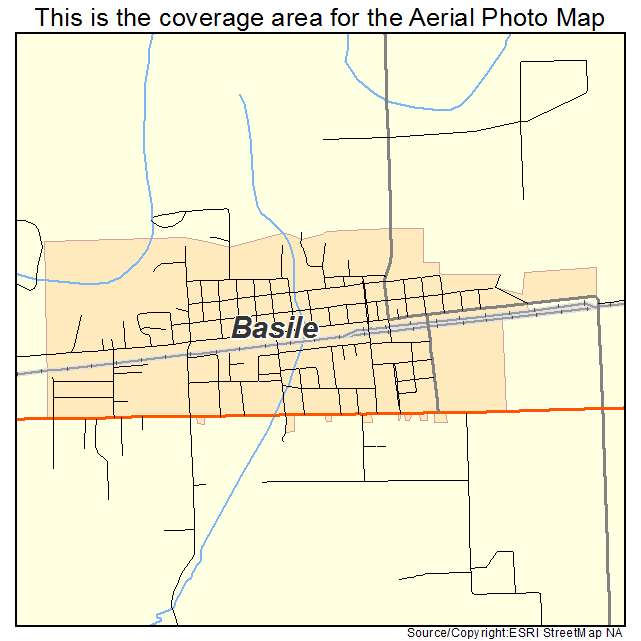 Basile, LA location map 