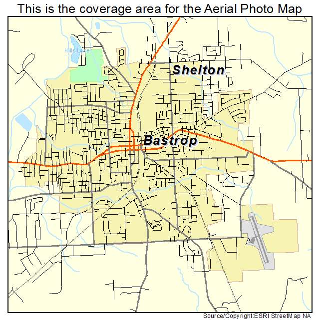 Bastrop, LA location map 