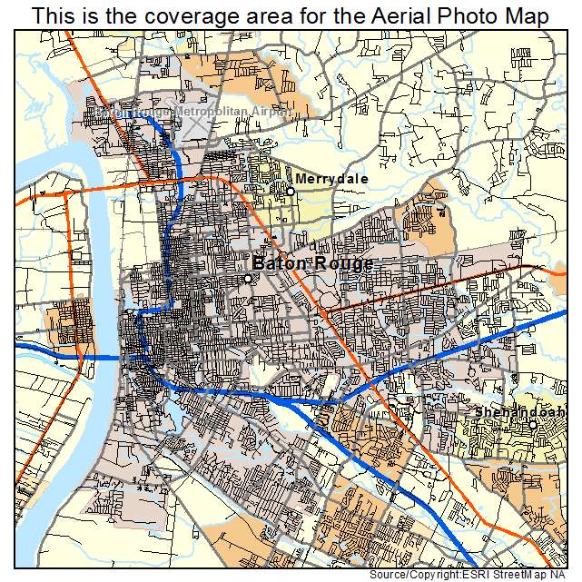 Baton Rouge, LA location map 