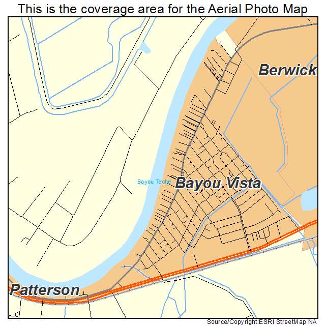 Bayou Vista, LA location map 