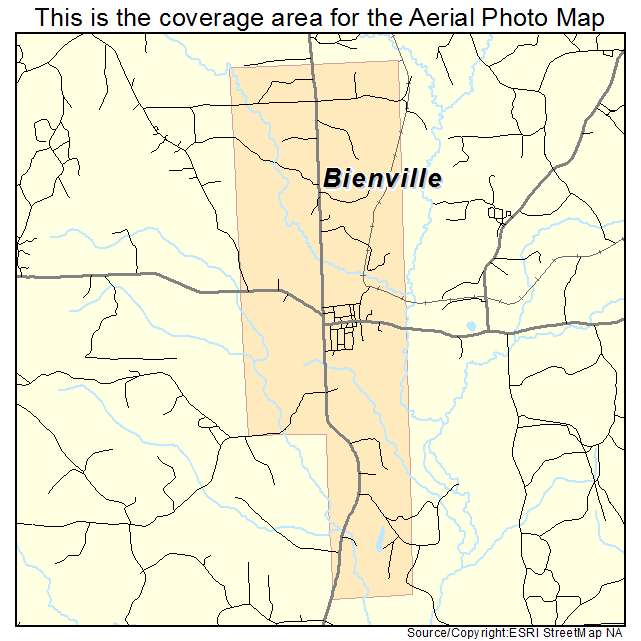 Bienville, LA location map 