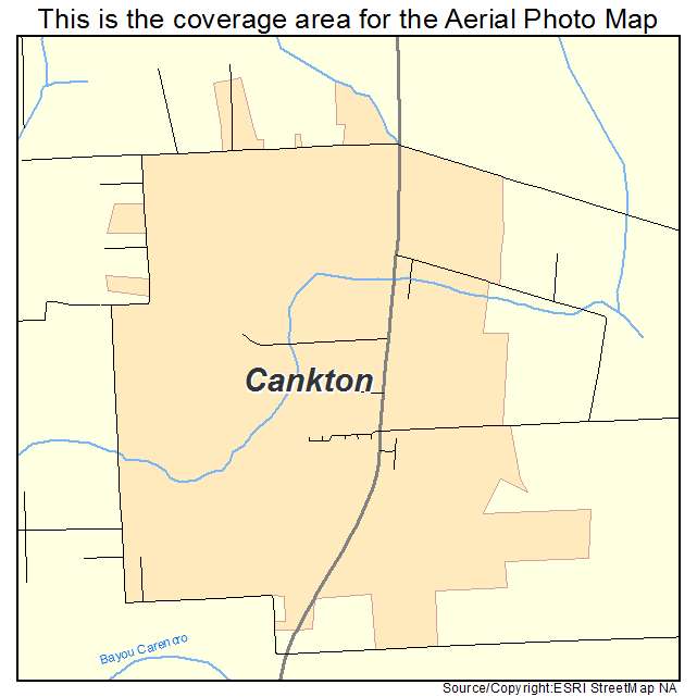 Cankton, LA location map 