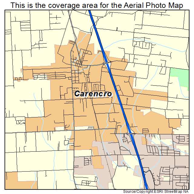 Carencro, LA location map 