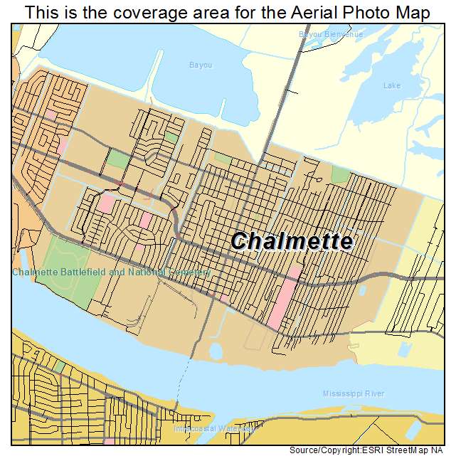 Chalmette, LA location map 