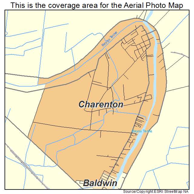 Charenton, LA location map 