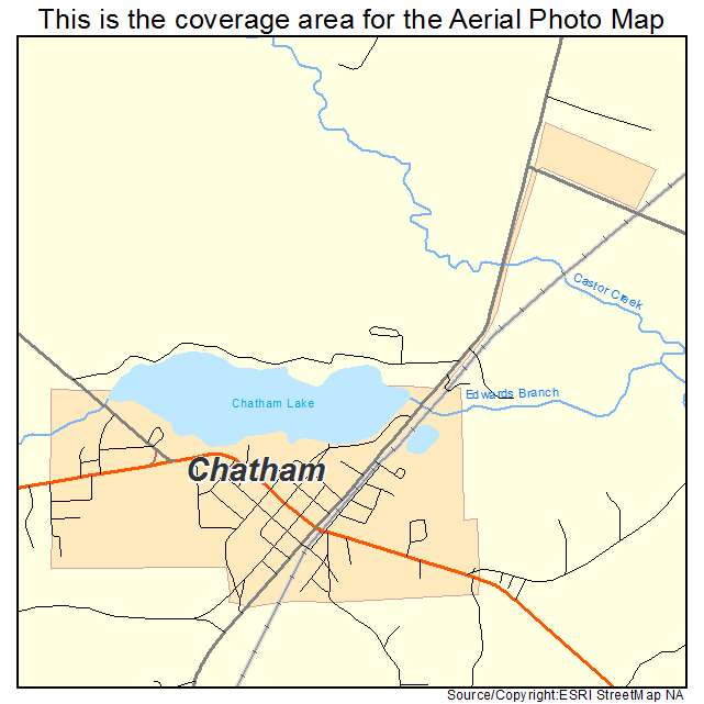 Chatham, LA location map 