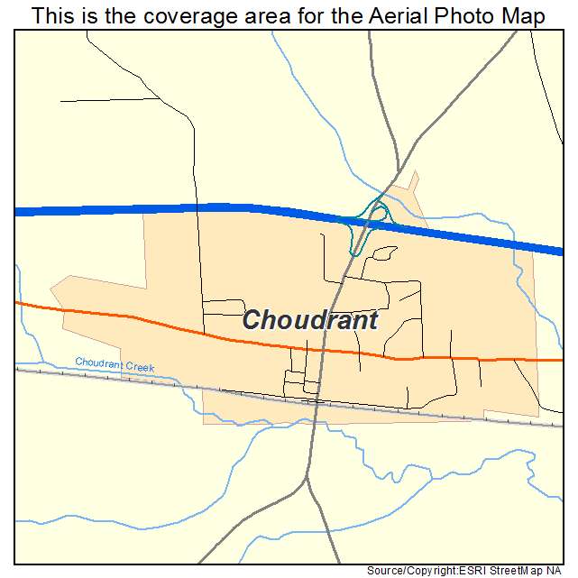 Choudrant, LA location map 