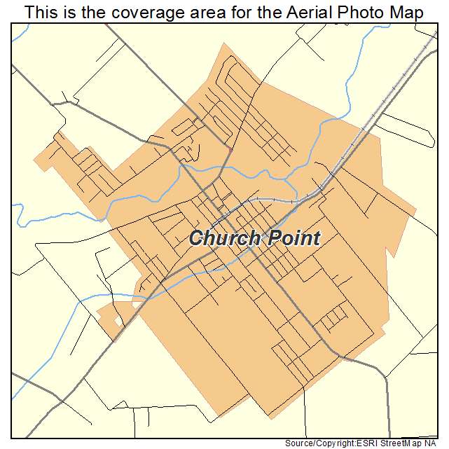 Church Point, LA location map 