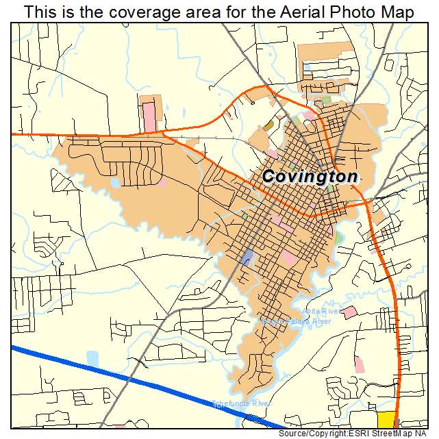 Covington, LA location map 