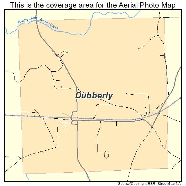 Dubberly, LA location map 